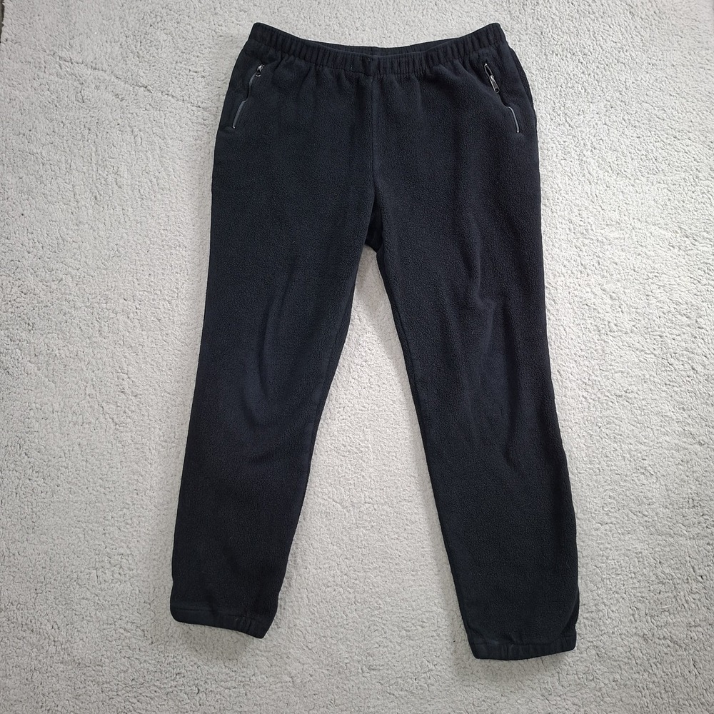 Vtg LL Bean Womens Fleece Sweatpant‎ Joggers Size L Reg Outdoors Camping USA